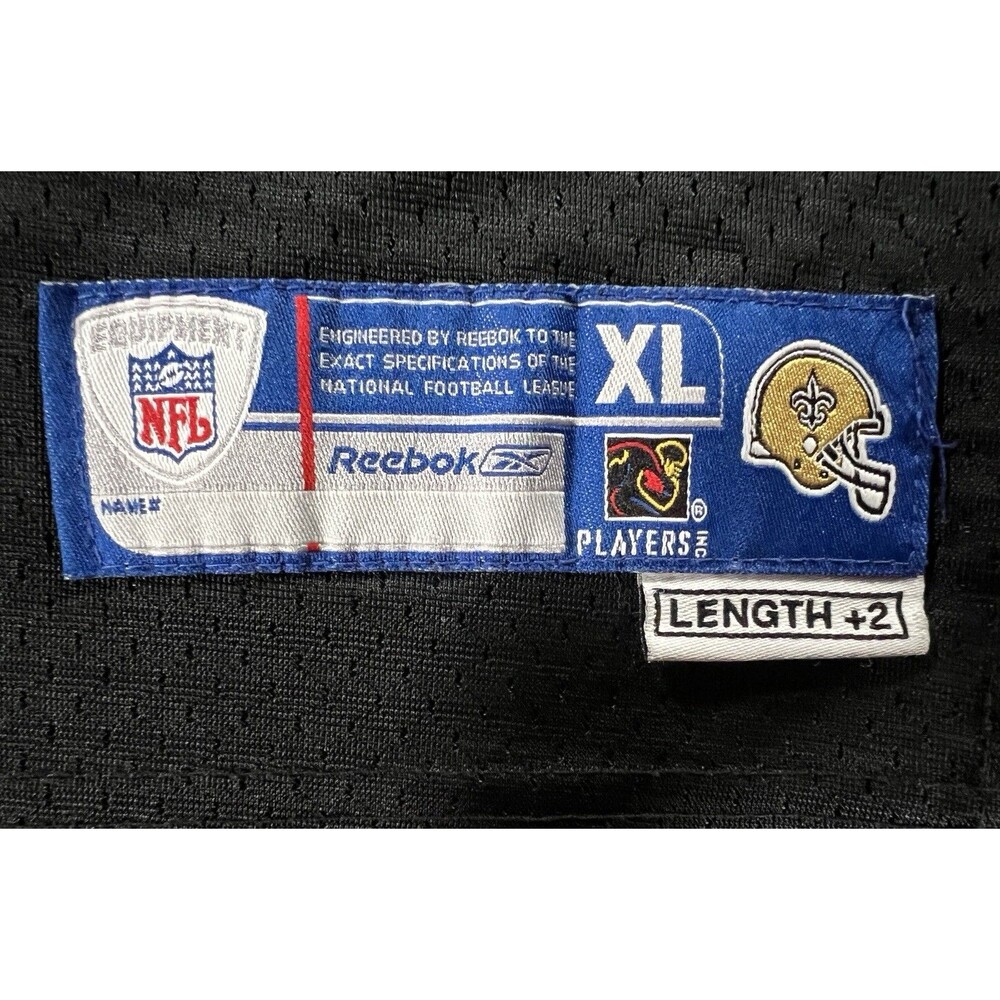 Reggie Bush Reebok #25 New Orleans Saints Black Jersey Youth XL(18-20) - Picture 4 of 13